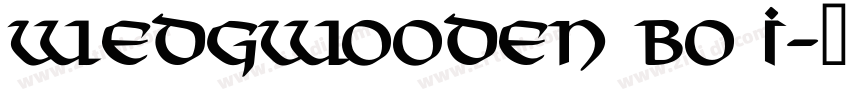 Wedgwooden Bo i字体转换